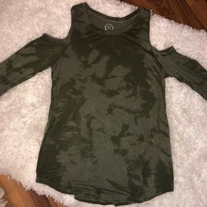 Olive green cold shoulder!